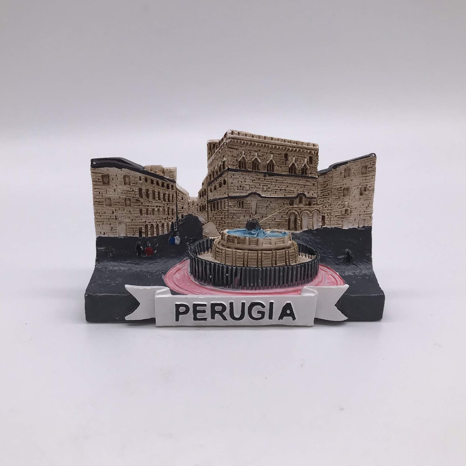 Perugia Italia 3D imán de refrigerador recuerdos turísticos resina pegatinas magnéticas imán de nevera decoración del hogar y cocina de China