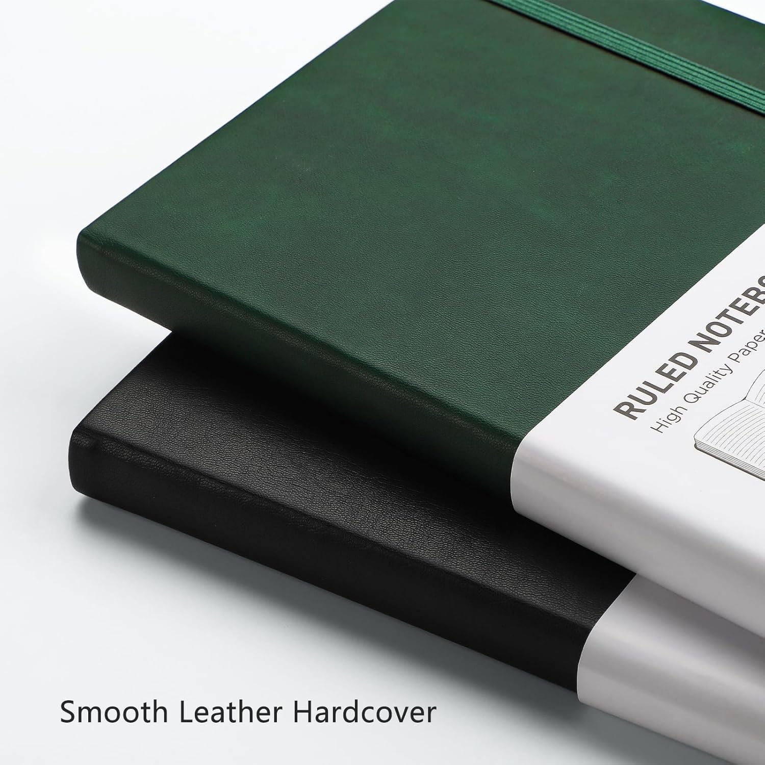 RETTACY Cuaderno de rayas universitarias con 320 páginas numeradas, diario grueso A5 para escribir, cuaderno rayado con papel rayado de 3.53 ozm,