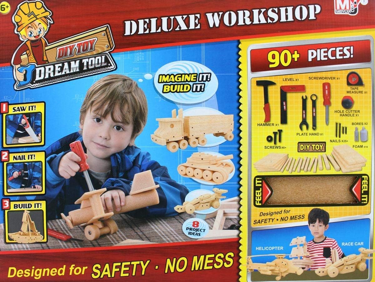 AZ Trading & Import PS96 – Kit de taller de madera para niños