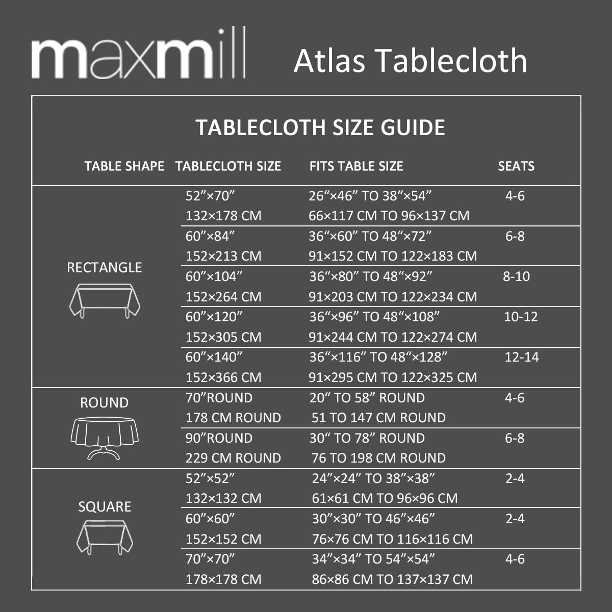 Atlas Mantel de mesa