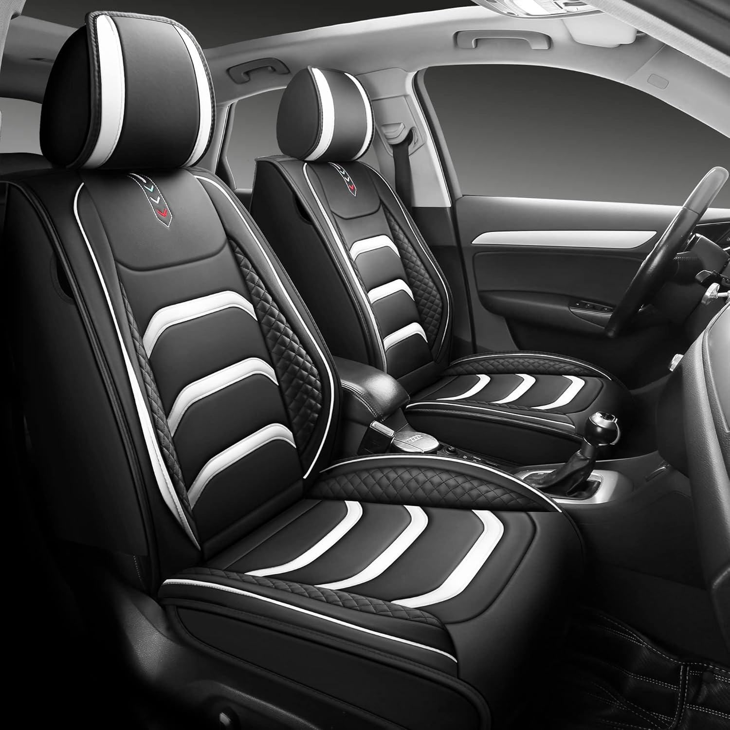 YD A02 – Fundas de cuero para asiento de automóvil, fundas de asiento para automóviles y SUV, funda universal transpirable para asiento de