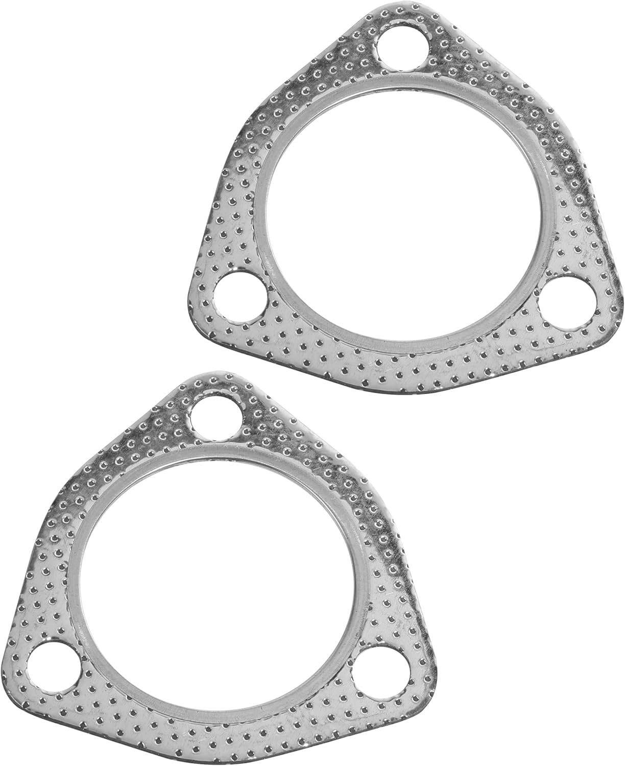 2 juntas de escape, junta de tubo de escape, 3 pernos MLSG de alta temperatura de 3 pulgadas con anillo de fuego SS, accesorios de automóvil, junta