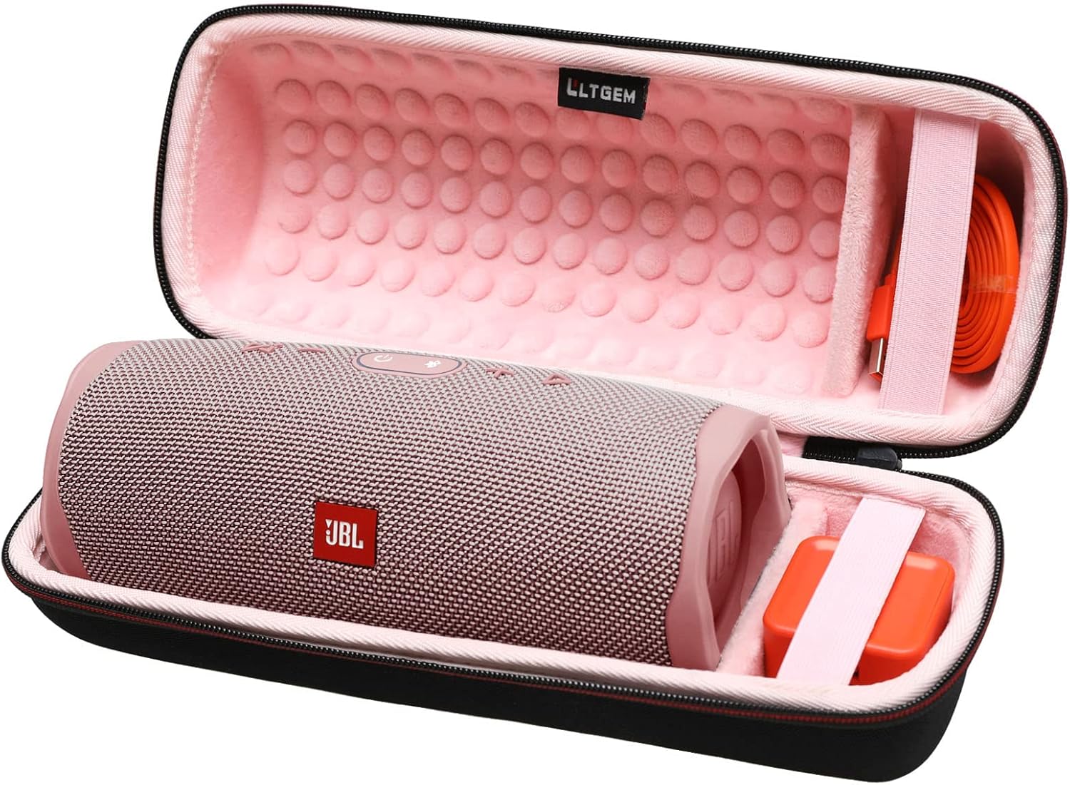 LTGEM Funda para JBL Charge 4JBL Charge 5 Funda de transporte para altavoces, bolsa protectora de viaje para almacenamiento duro, compatible con