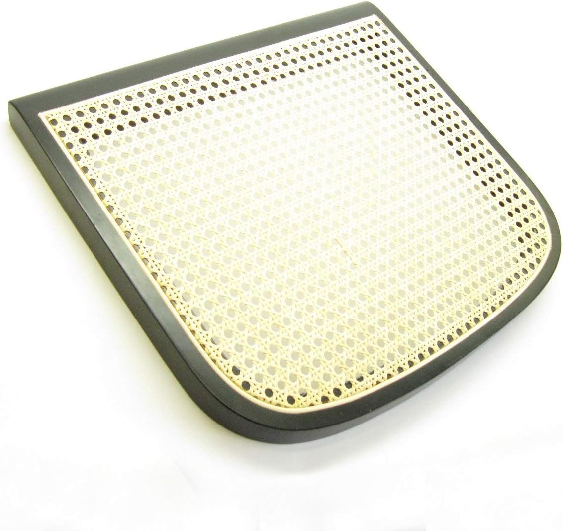 Marcel Breuer Cesca – Asiento de caña de repuesto para silla Cesca, color negro, fabricado en Italia