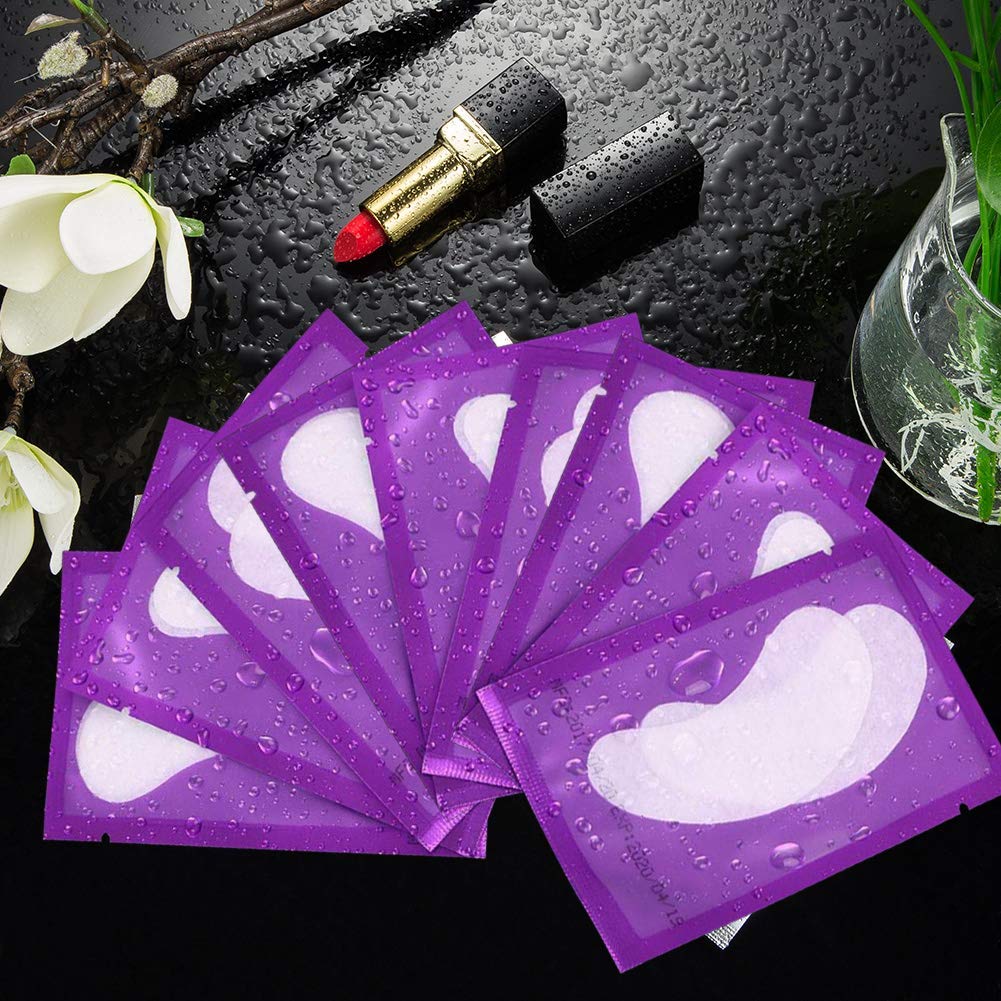 100 pares de parches de gel para extensiones de pestañas, extensiones de pestañas, hidrogel debajo de los ojos, suministros de máscara de ojos de