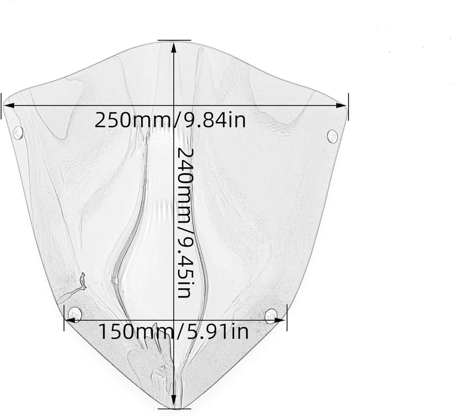 Motorcycle Windshield Motorcycle Windscreen Wind Screen Deflector Windshield Compatible with MT-03 MT03 MT 03 2020 2021 MT25 MT 25 MT-25 2020 2021