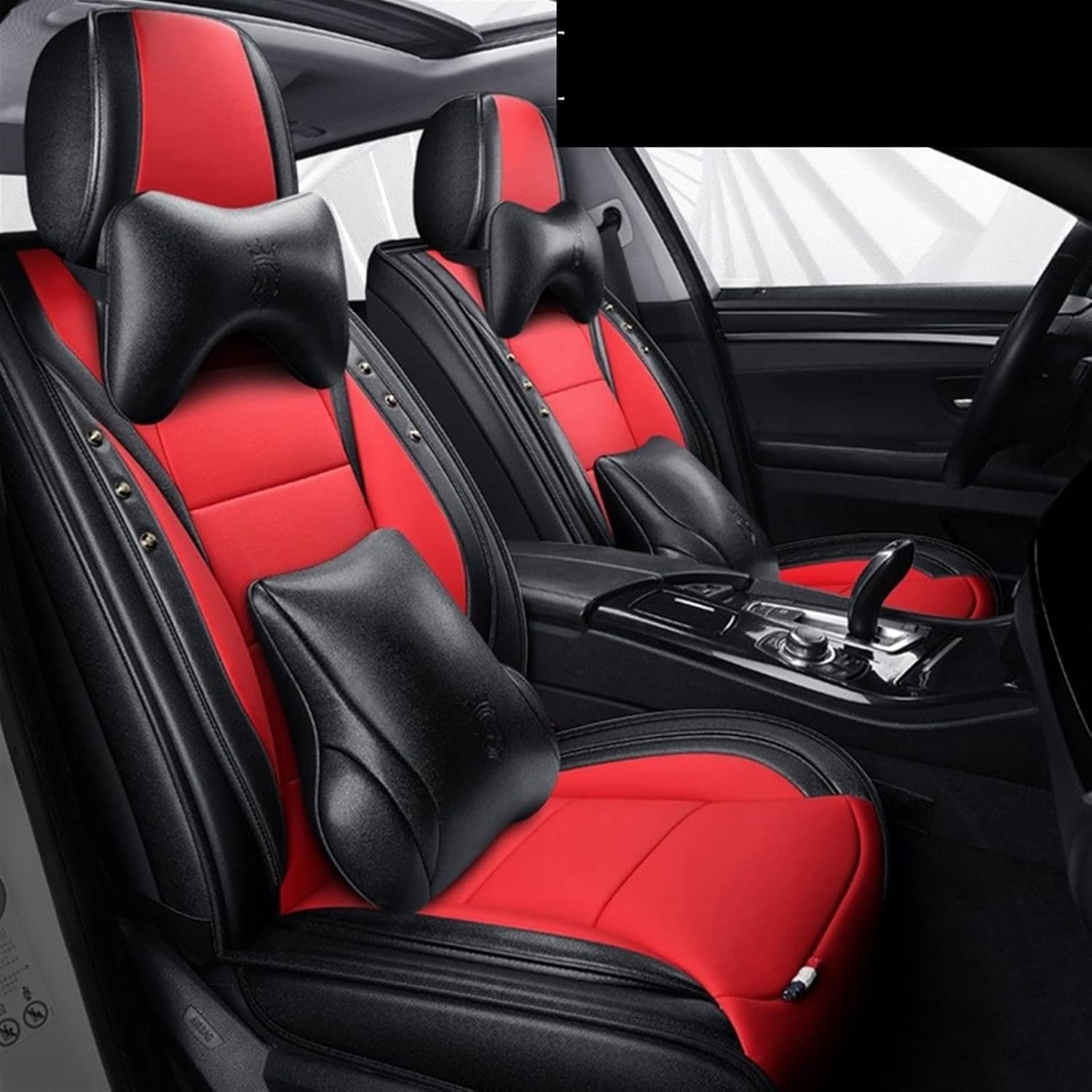 ZEntoy Juego completo de fundas de asiento de automóvil compatibles con Nissan Dualis Juke Kicks Leaf Livina Murano Navara D22 Np300 Qashqai J10 J11