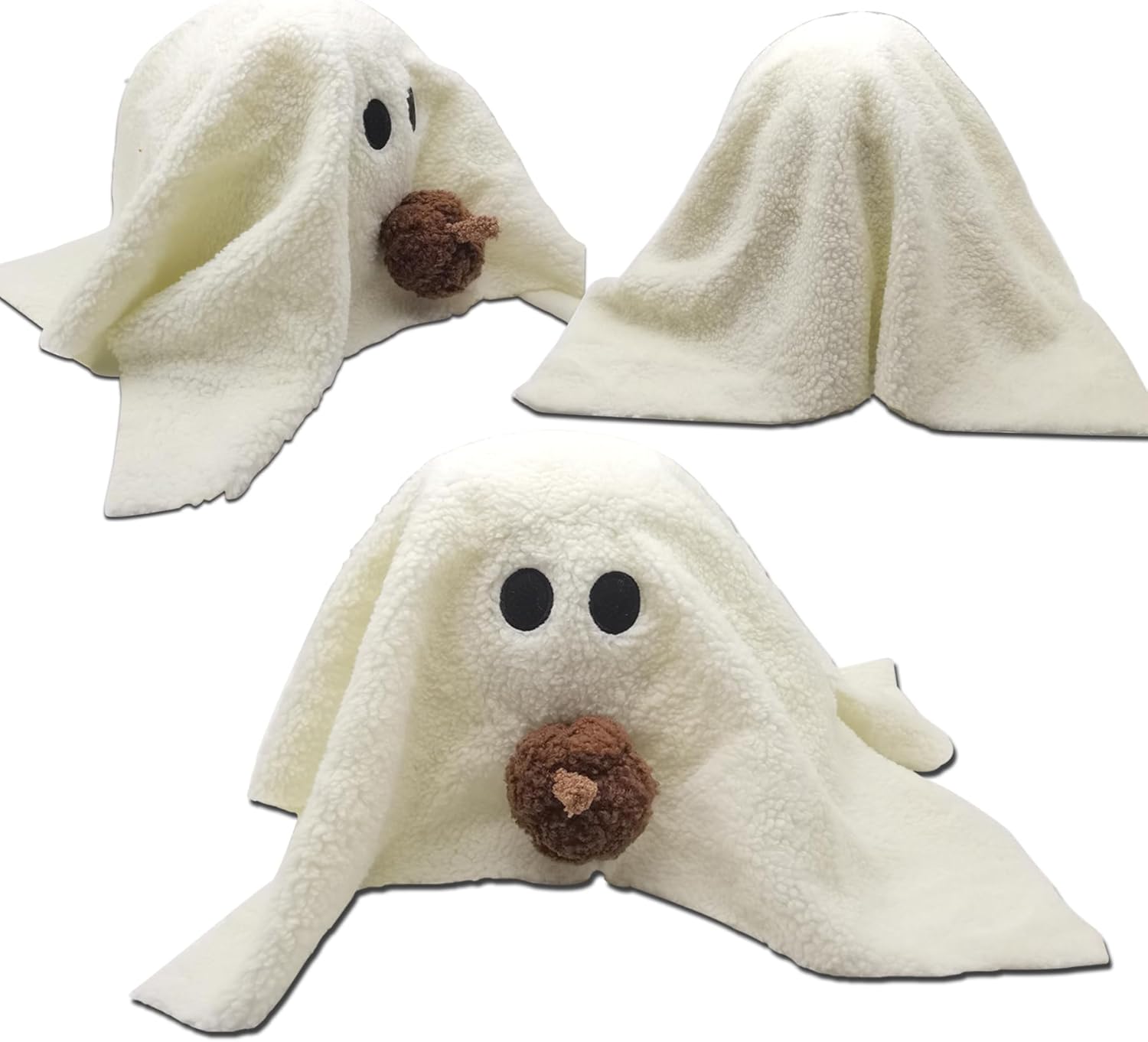 Fantasma con almohada de calabaza, muñeco de peluche fantasma, almohada fantasma suave para niños, juguetes de Halloween, decoración de fiesta de