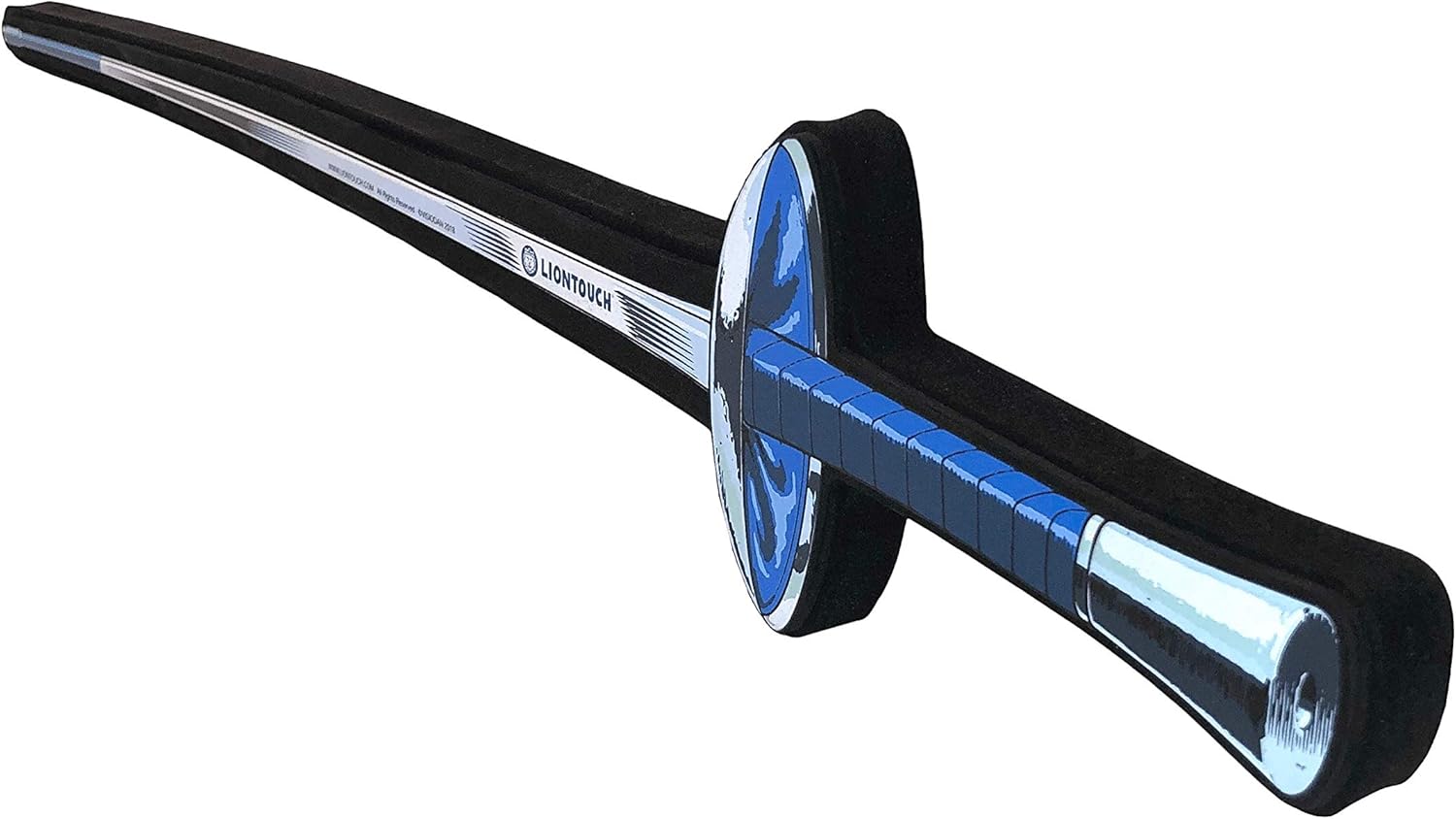 Liontouch Esgrima deportiva de aluminio, azul  Juguete de espuma para niños en diseño realista  Arma de introducción segura y divertida para