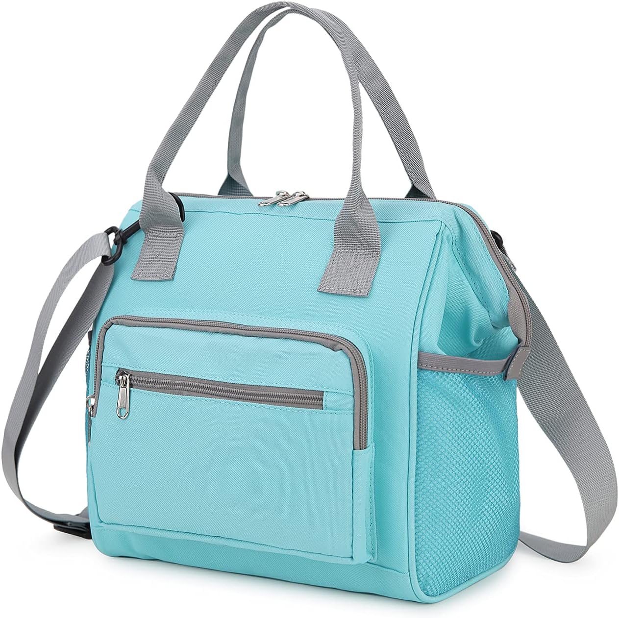 VONXURY – Lonchera grande reutilizable de apertura amplia para hombres y mujeres con correa extraíble, bolsa de almuerzo para adultos, para trabajo,
