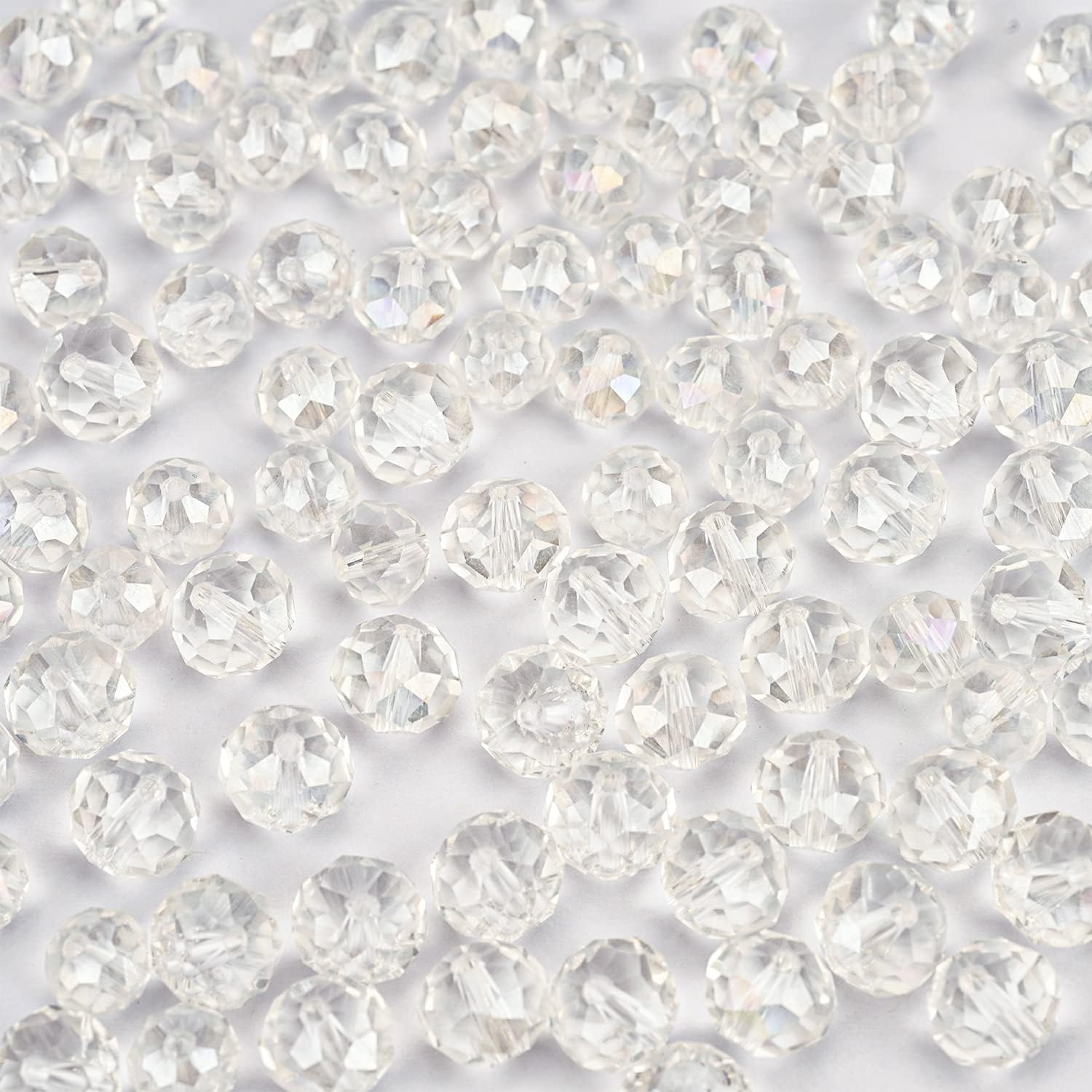 900 cuentas de cristal facetadas espaciadoras de cristal de bicona para hacer joyas, aretes, collares, pulseras, regalo artístico (0.1560.390.39