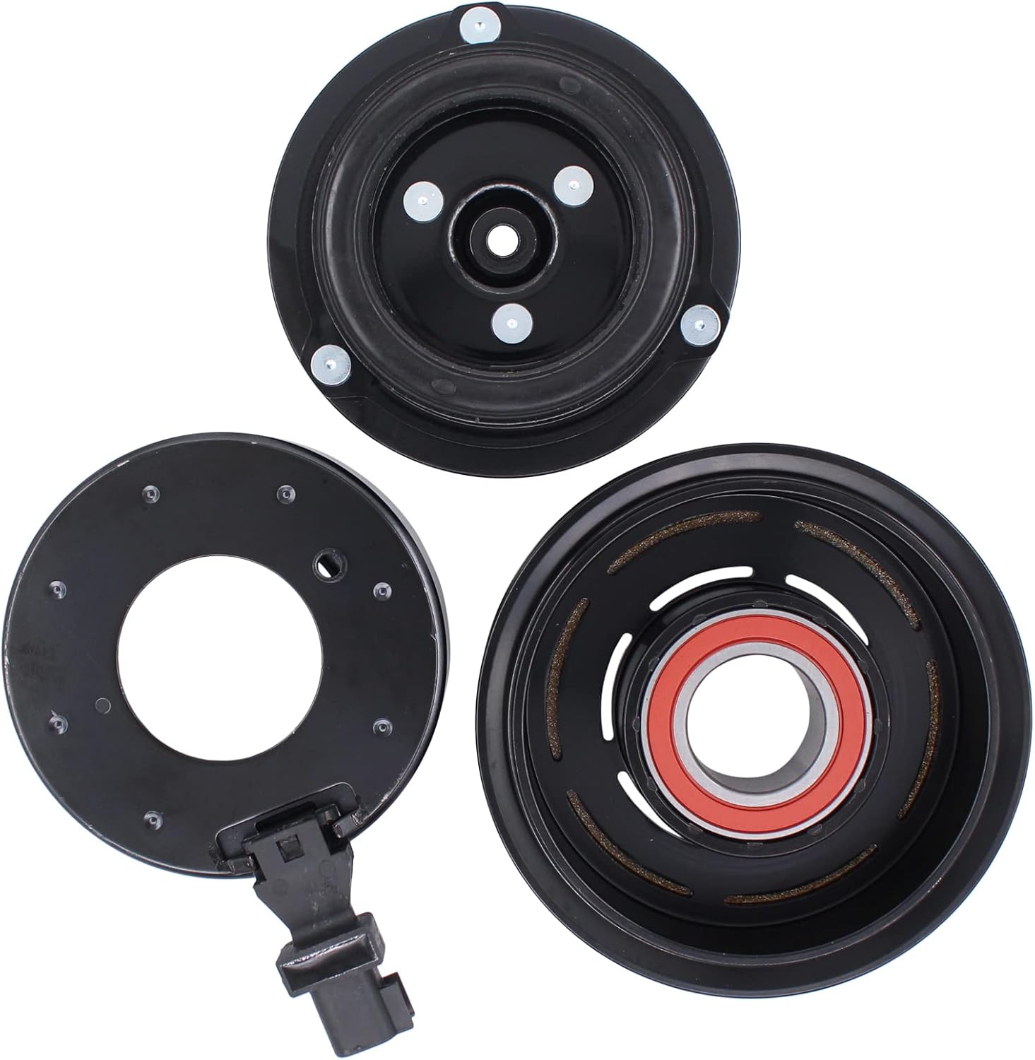 XtremeAmazing Kit de ensamblaje de embrague del compresor de CA AC Juego de bobinas de polea para Jeep Liberty 6Cyl 3.7L 2009-2012 para Dodge Nitro