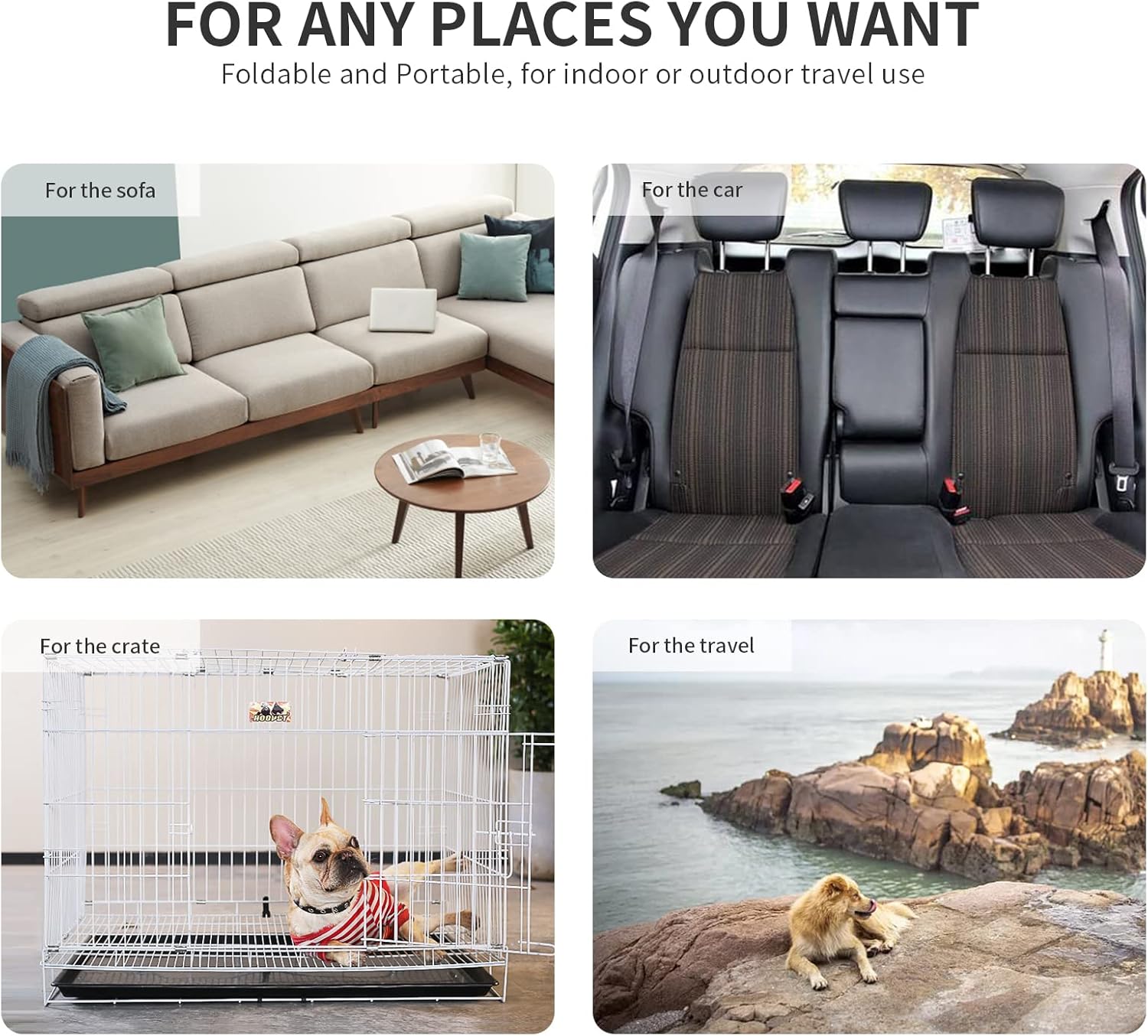 Tapete reversible para cama para perro con terciopelo de felpa y maíz, cojín suave y cálido para mascotas, colchón lavable de doble propósito para