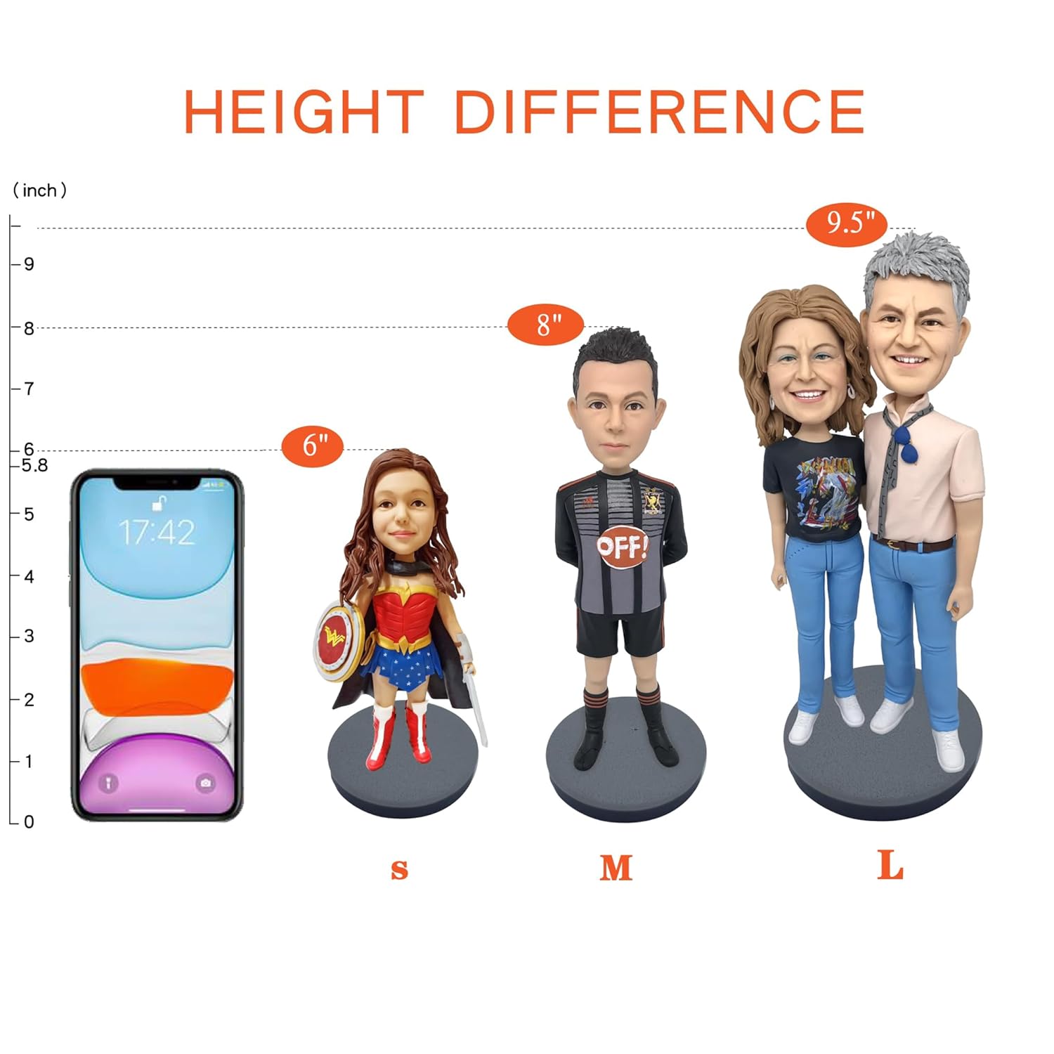 Custom Golfer Bobblehead Figurines Gift for man Personalized Valentines Day Gifts from Photos