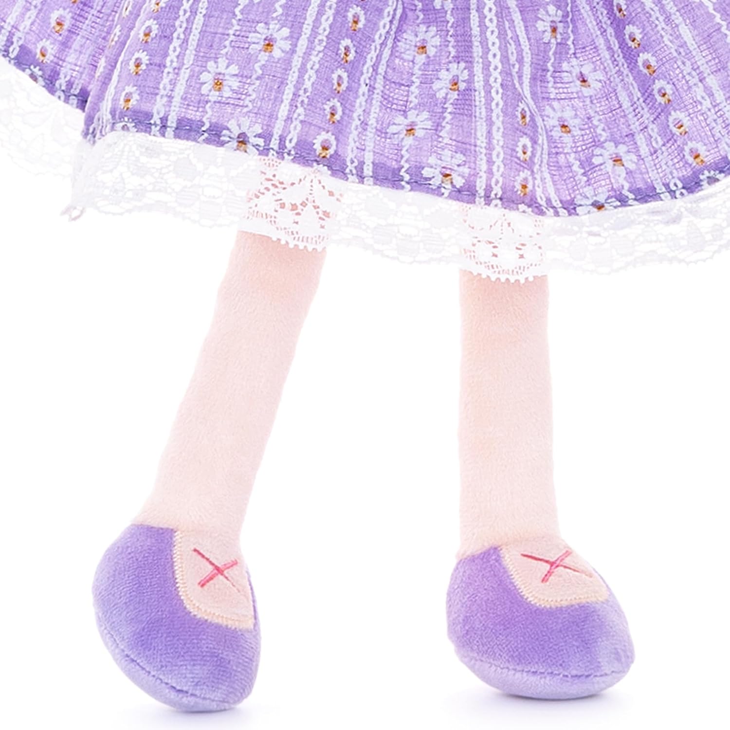 Gloveleya Muñecas Baby Girl Regalos Suave Felpa Lavanda Daisies Muñeca 16 pulgadas