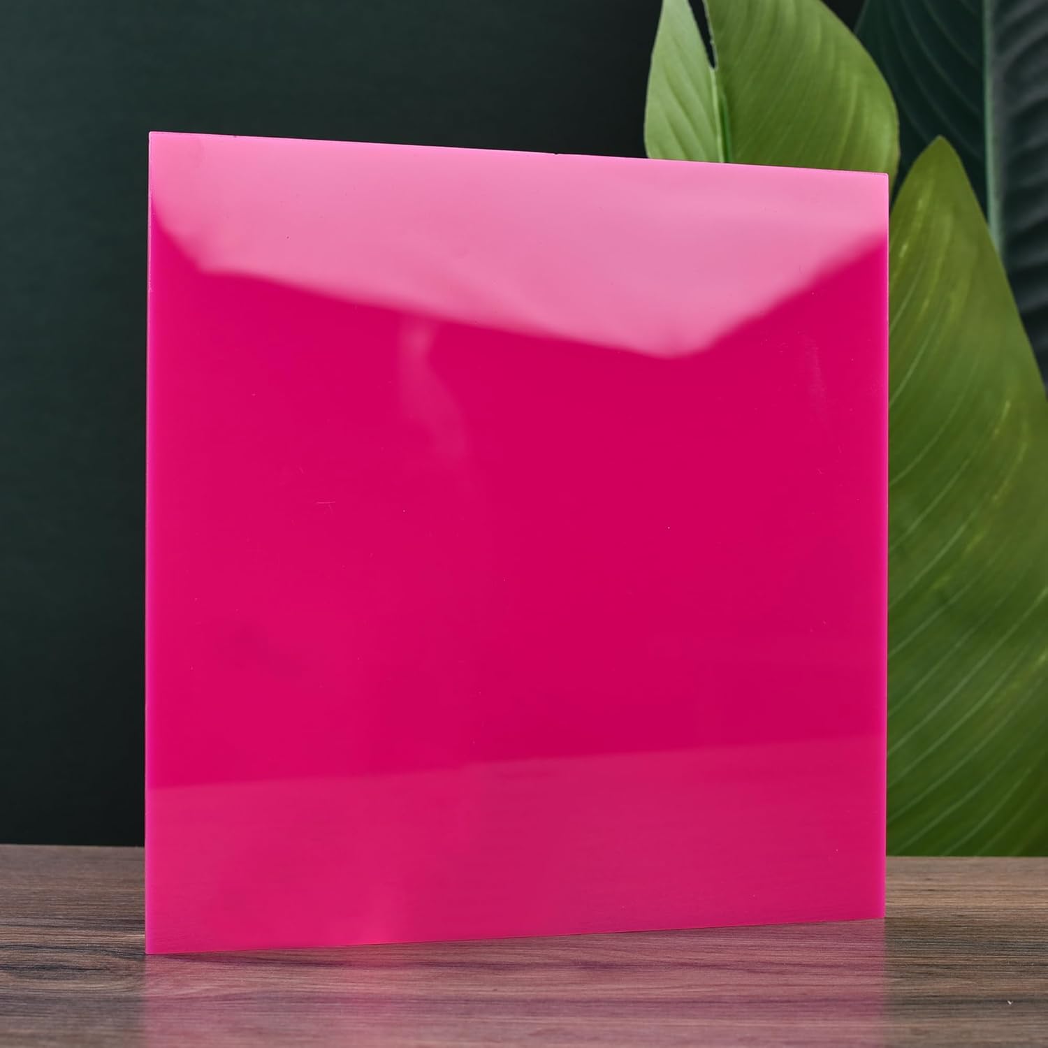 6 láminas de plástico acrílico fundido rosa (no transparente) de 8 x 8 pulgadas (0.118 pulgadas de grosor), para letreros, proyectos de bricolaje.