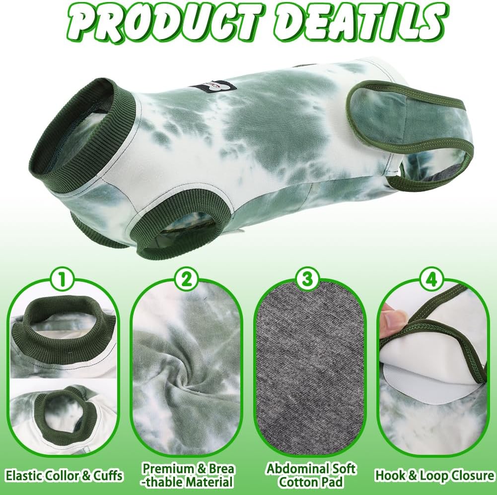 EMUST Traje de recuperación para perros, traje de cirugía antilamidas para perros machos y hembras, alternativa de cono suave para perros después de
