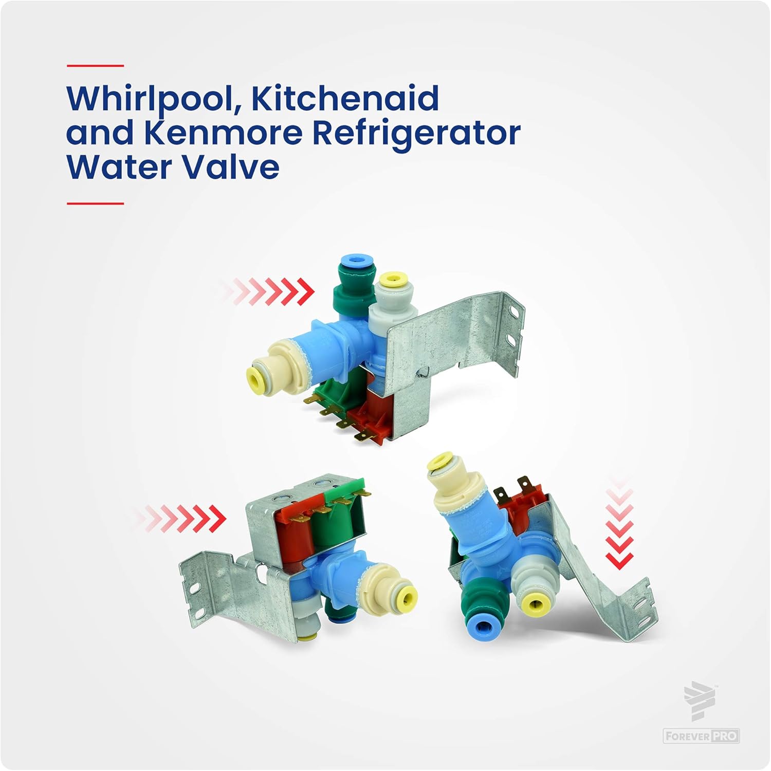 Reemplazo directo para válvula de entrada de agua para refrigerador Whirlpool W10408179 4389177 2304757 1938614 2186486