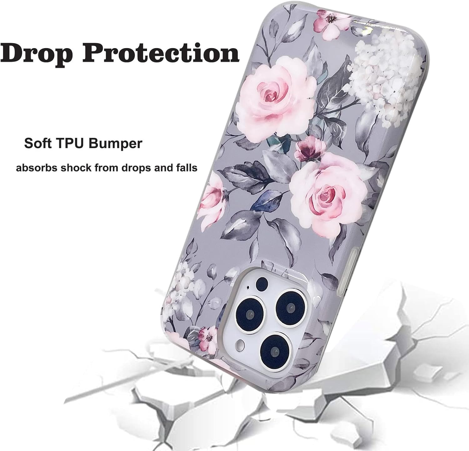 Funda magnética compatible con iPhone 15 Pro de 6.1 pulgadas 2023 para carga MagSafe, TPU suave, parachoques delgado, a prueba de golpes, bonita