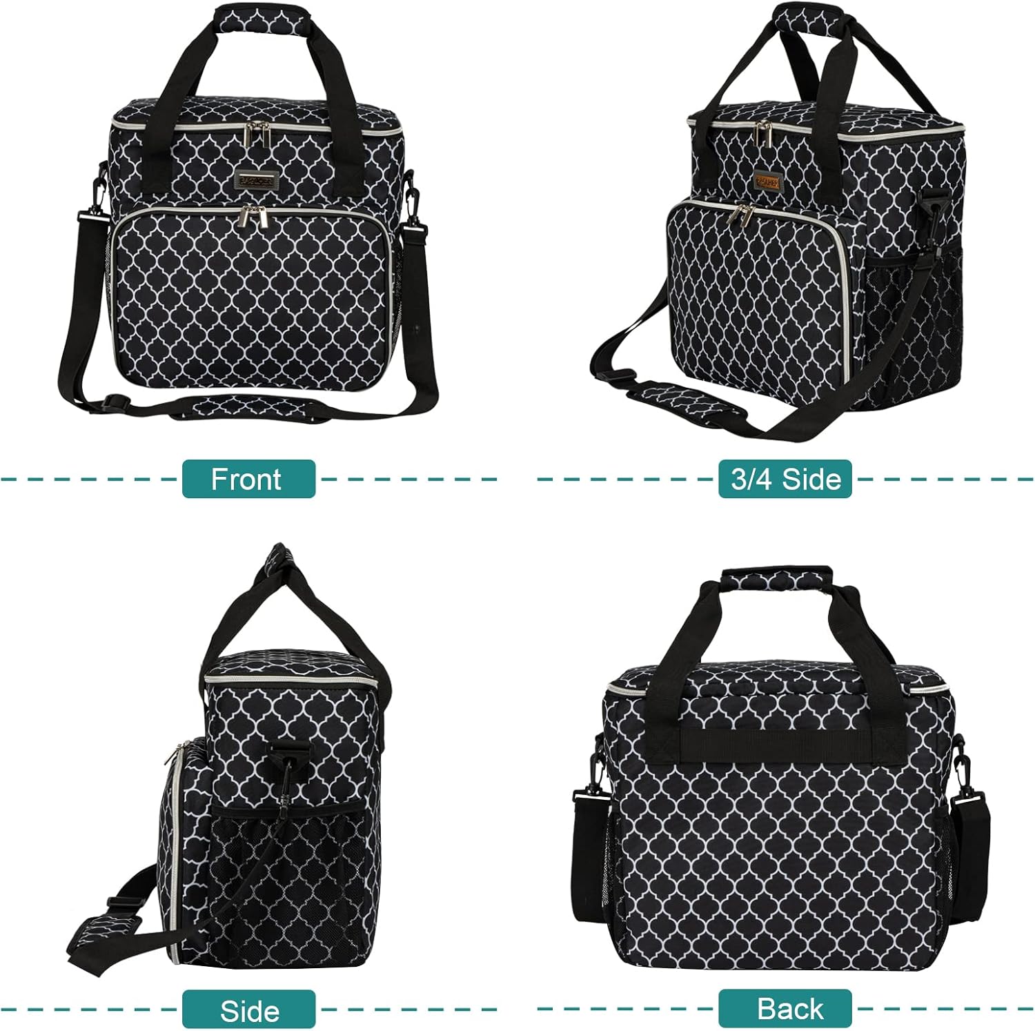 BAGLHER Bolsa de viaje para perros, bolsa de viaje para mascotas (todos los suministros de viaje para mascotas), con 2 recipientes de comida para