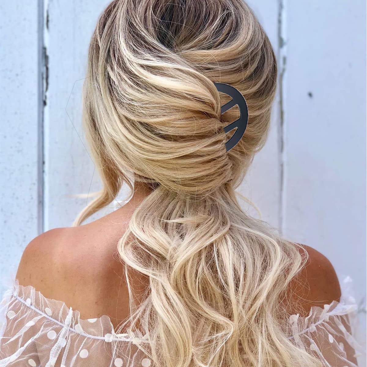 4 peines en forma de U para el cabello para mujer, accesorios para el cabello, peines laterales para moño, estilo francés, tenedores para peinado
