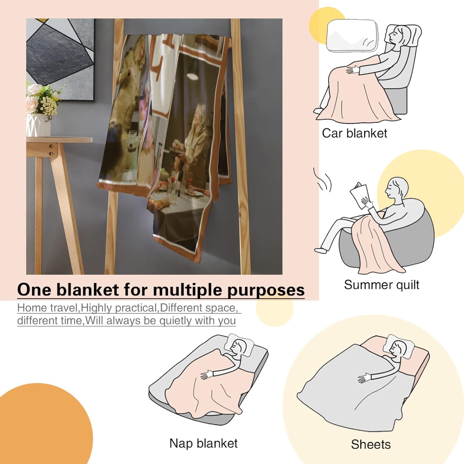 Manta personalizada con fotos, regalos personalizados hecha en Estados Unidos, manta personalizada familiar suave con 10 fotos para mujeres,