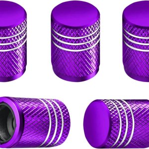 5 tapas de vástago de válvula de neumático, cubierta de vástago de válvula de aleación de aluminio con forro de plástico de anillo de goma, 5 tapas de vástago de válvula de neumático, cubierta de vástago de válvula de aleación de aluminio con forro de plástico de anillo de goma,