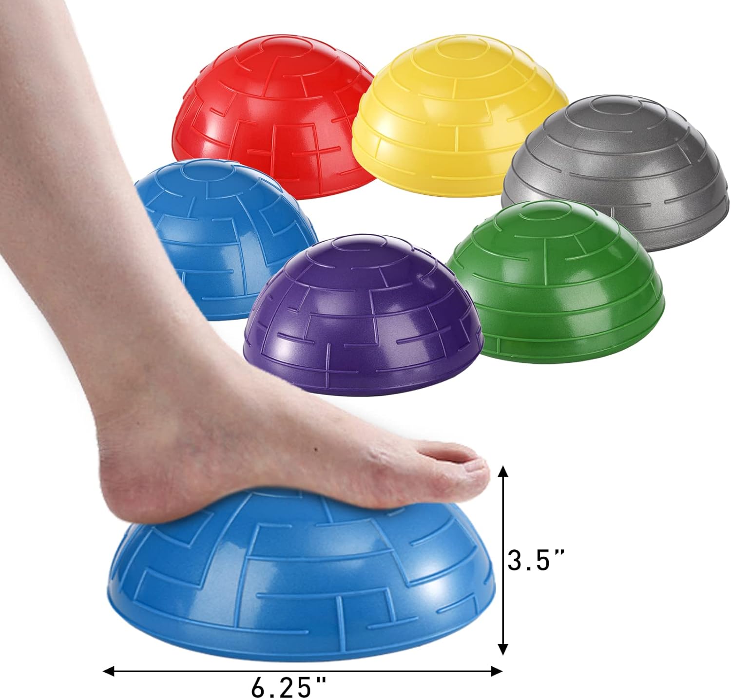 Fasmov Paquete de 6 cápsulas de equilibrio, puntos de entrenamiento de equilibrio para retoques de sentadillas, equilibrio corporal central,