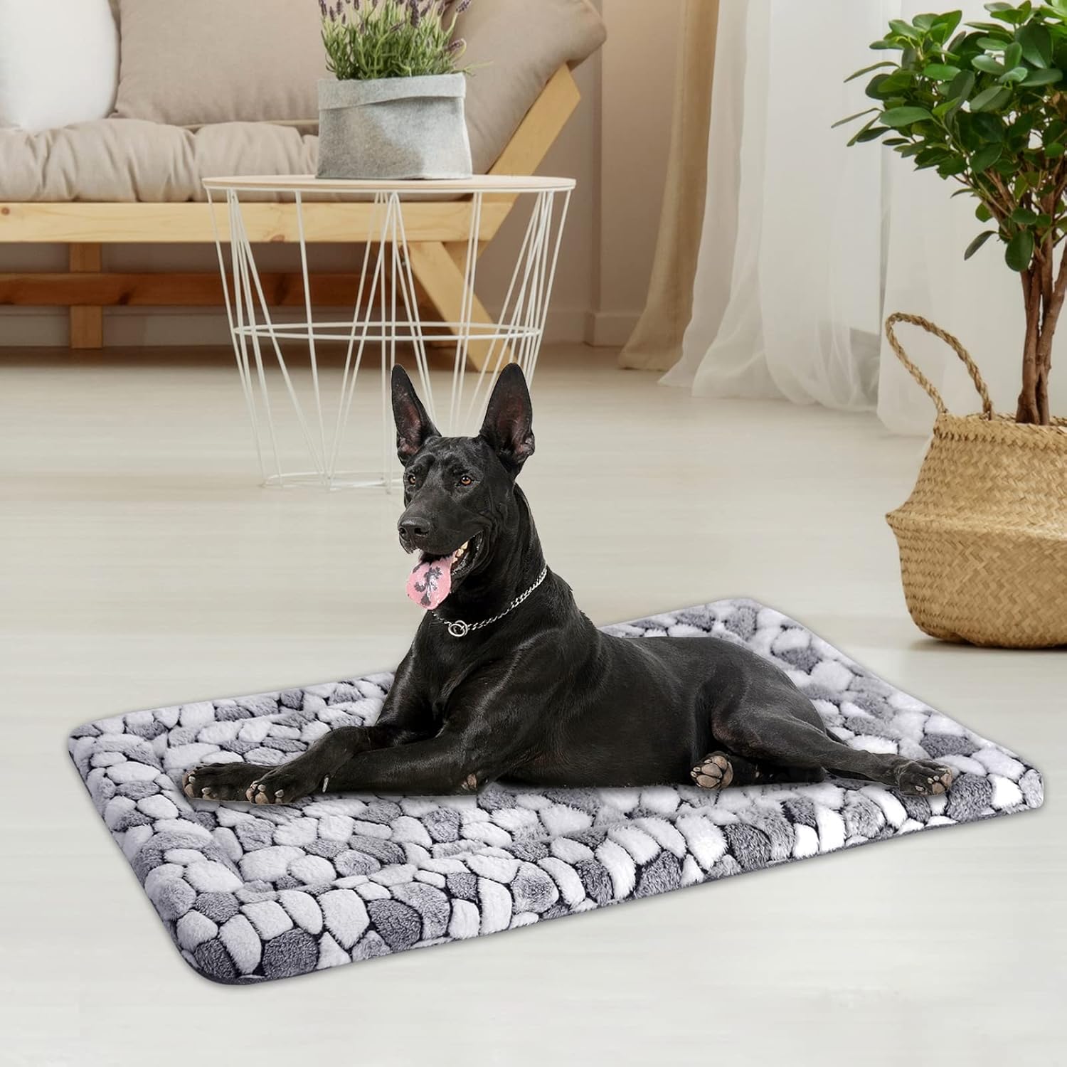 VANKEAN Tapete de cama reversible para jaula de perro (cálido y fresco), tapete suave para dormir para mascotas, adecuado para perros y gatos
