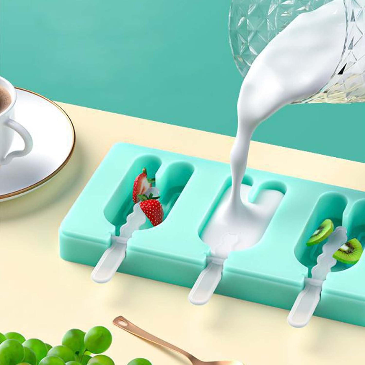 Molde de paleta para gato, molde de dragón, molde para palitos de paletas, molde para cubitos de hielo, molde para bandeja de hielo