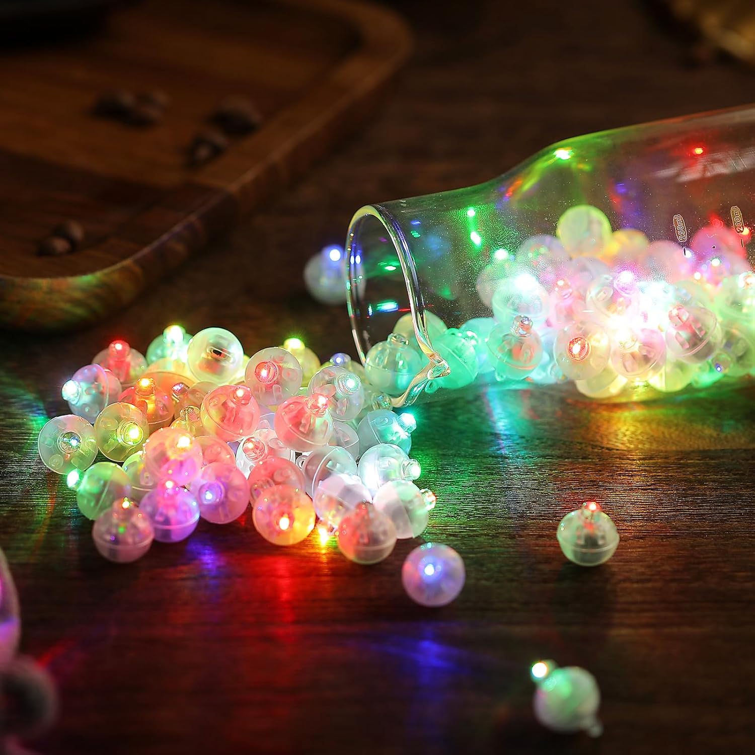 pozzolanas 100 mini luces LED con gancho, luz LED redonda impermeable para decoración de fiestas, luces de fiesta de neón, coloridas