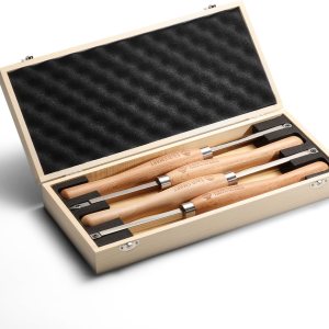 SainSmart Juego de 4 herramientas de torneado de madera de carburo, diamante redondo y cuadrado, insertos de carburo reemplazables, mango de madera SainSmart Juego de 4 herramientas de torneado de madera de carburo, diamante redondo y cuadrado, insertos de carburo reemplazables, mango de madera