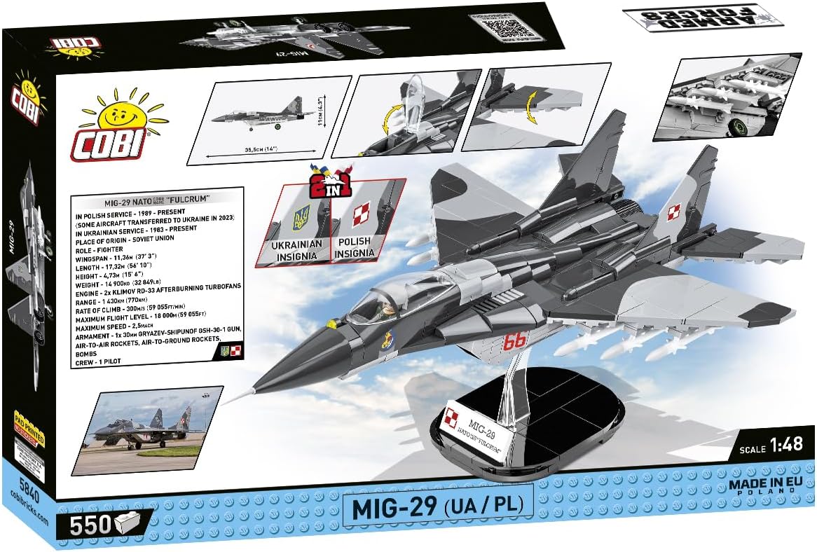 COBI Avión MiG-29 (UAPL) de las Fuerzas Armadas