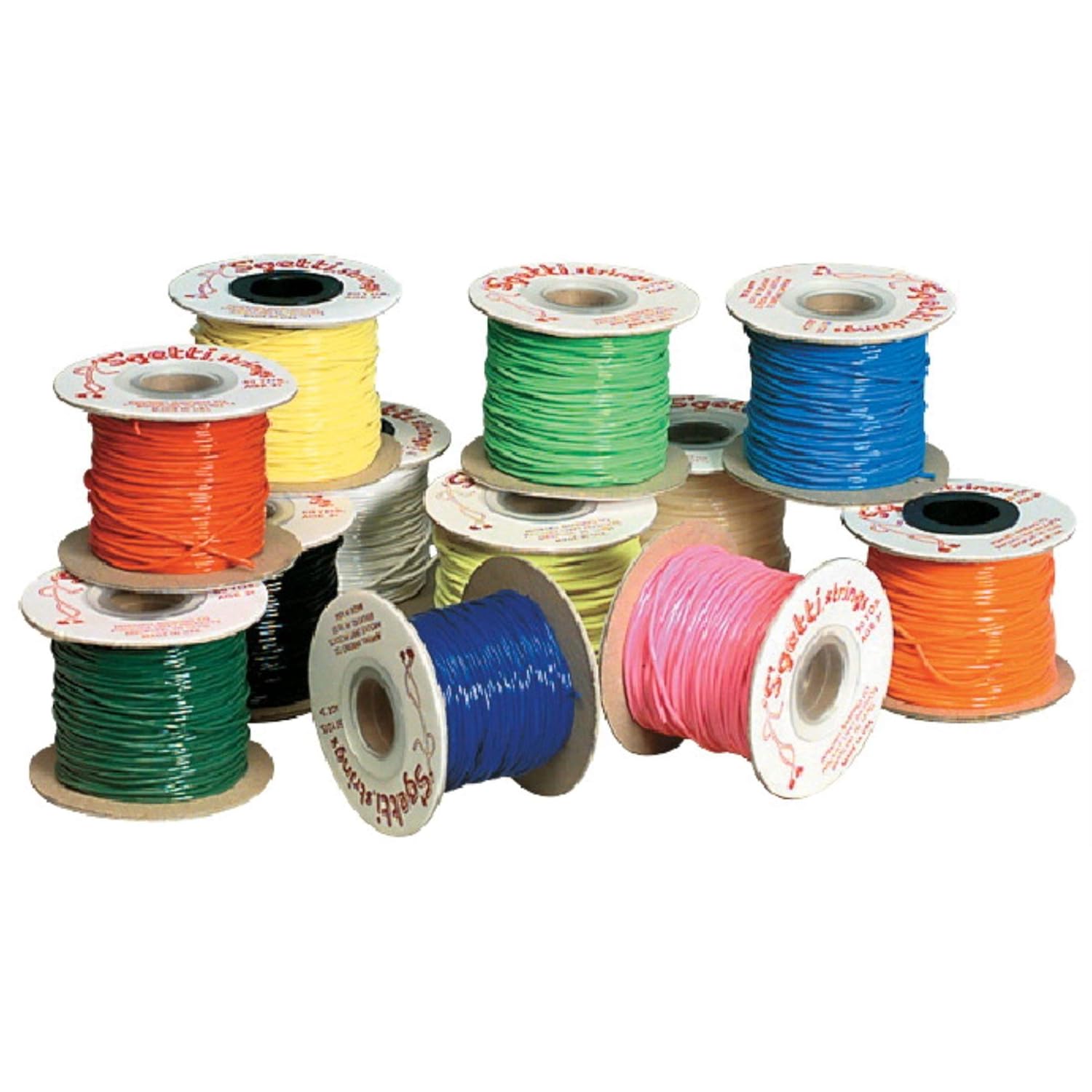 Pepperell Braiding S’Getti – Juego de 12 cordones redondos de plástico, varios colores