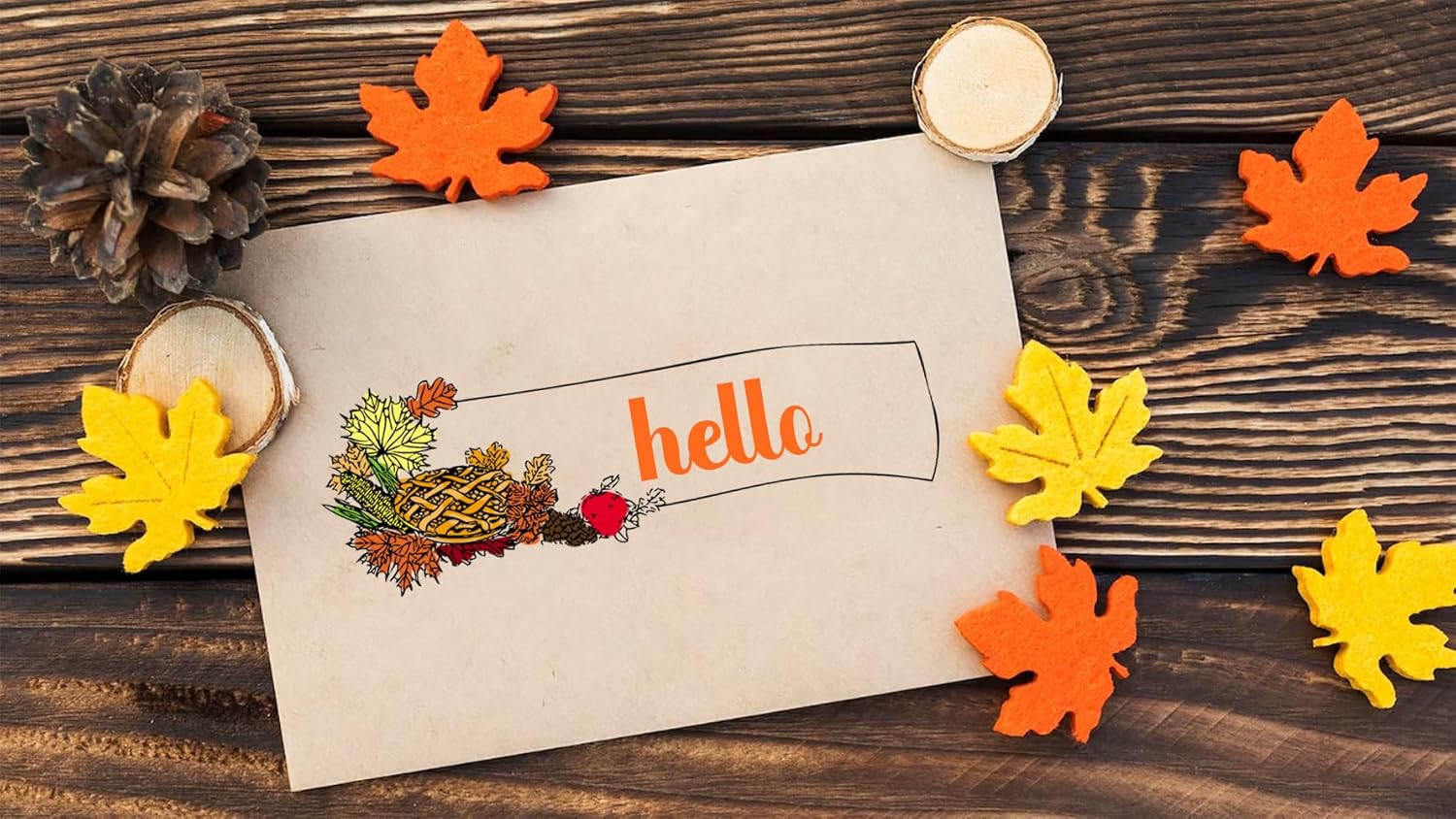 Hying Cartel de Acción de Gracias, sellos transparentes para hacer tarjetas, cosecha de otoño, calabaza, cornucopia, sellos de goma transparente