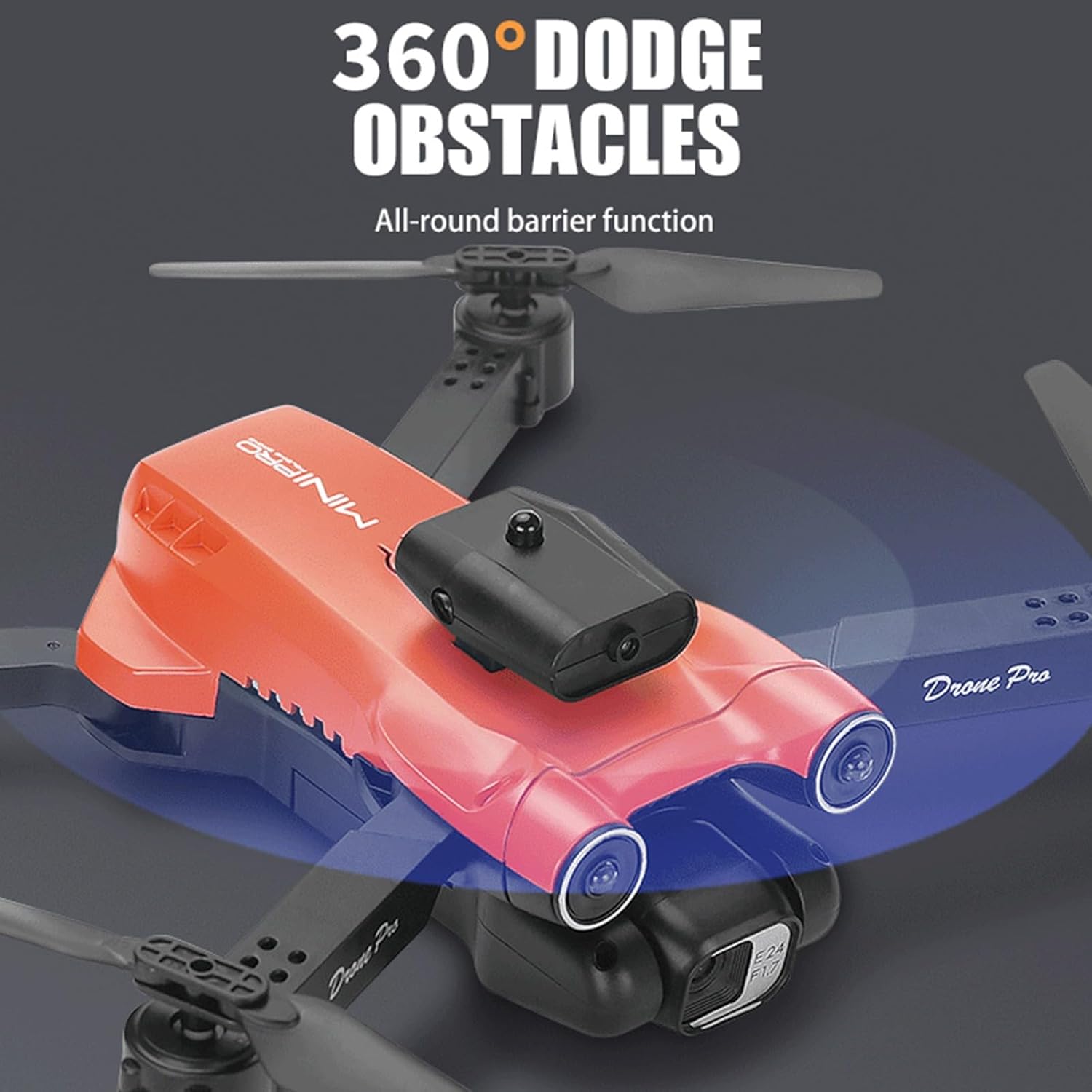 Dron Wifi Fpv con doble cámara HD de 1080p, modo de retención de altitud, plegable, cuadricóptero, vuelo circular, vuelo de ruta, retención de