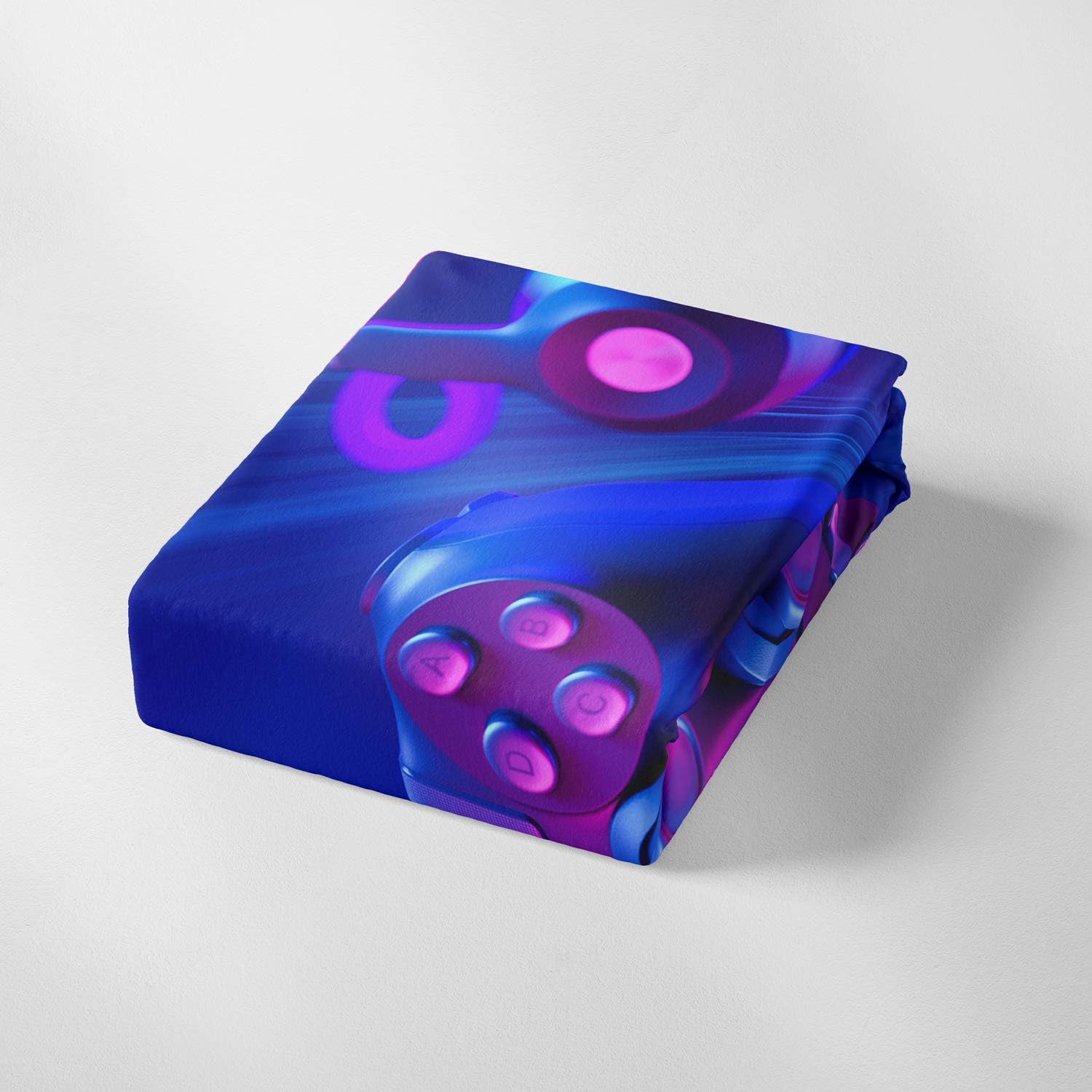 AILONEN – Ropa de cama con estampado de control de videojuegos, para niños, funda de edredón, supersuave y resistente a la decoloración, 3 piezas,