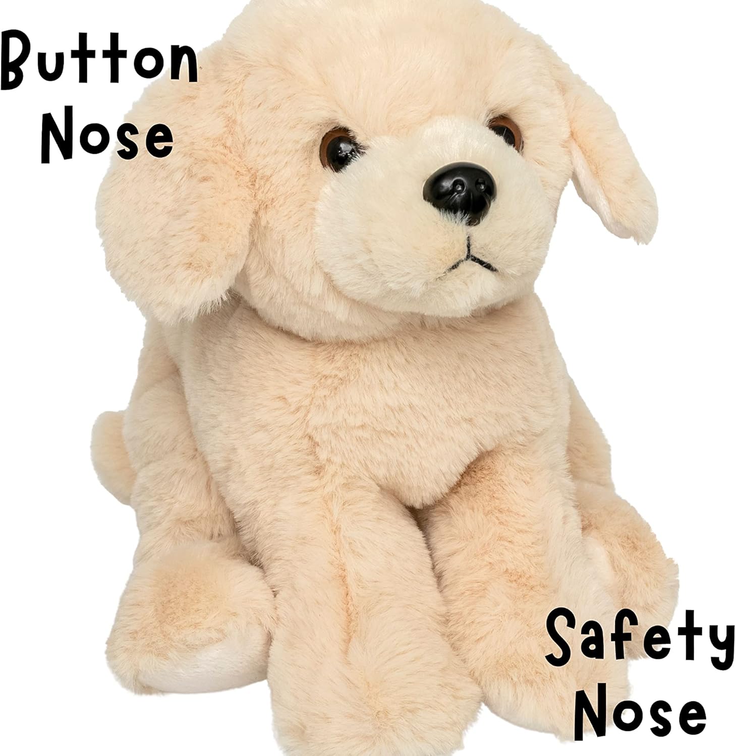 Jolitee Golden Retriever – Animales de peluche suaves y abrazables para perro Golde de 12 x 9 pulgadas, animal de peluche de cachorro para niños,