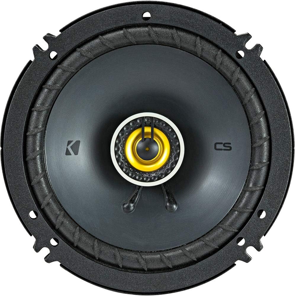 KICKER Altavoces de 6.5 pulgadas para Ford F-150 Kit de actualización 2015-2022 – Par de altavoces de la serie CS con adaptadores y arnés, coaxial 6
