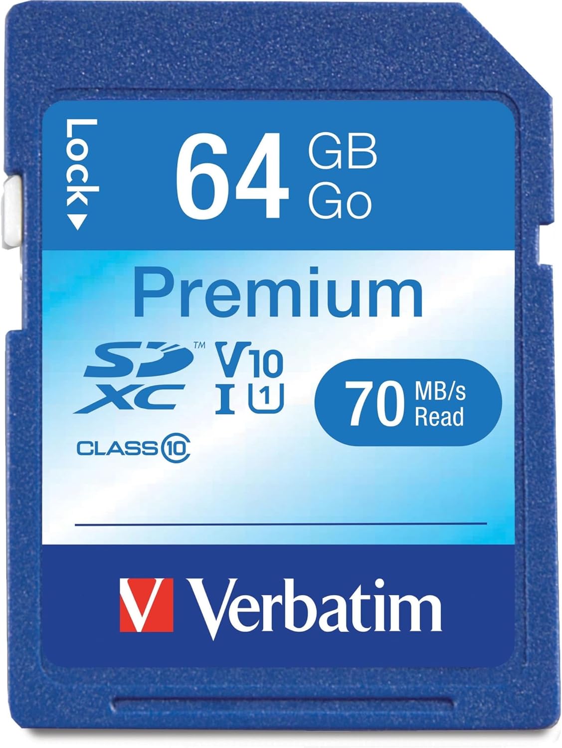 Verbatim Tarjeta de memoria SDXC de 64 GB, UHS-I V10 U1 Clase 10