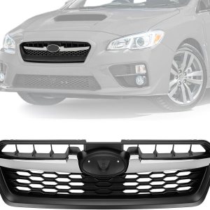 HECASA Parrilla delantera compatible con Subaru Impreza 20112 2013 2014 91122FJ000 SU1200158 Conjunto de parrilla de parachoques negro+plateado HECASA Parrilla delantera compatible con Subaru Impreza 20112 2013 2014 91122FJ000 SU1200158 Conjunto de parrilla de parachoques negro+plateado