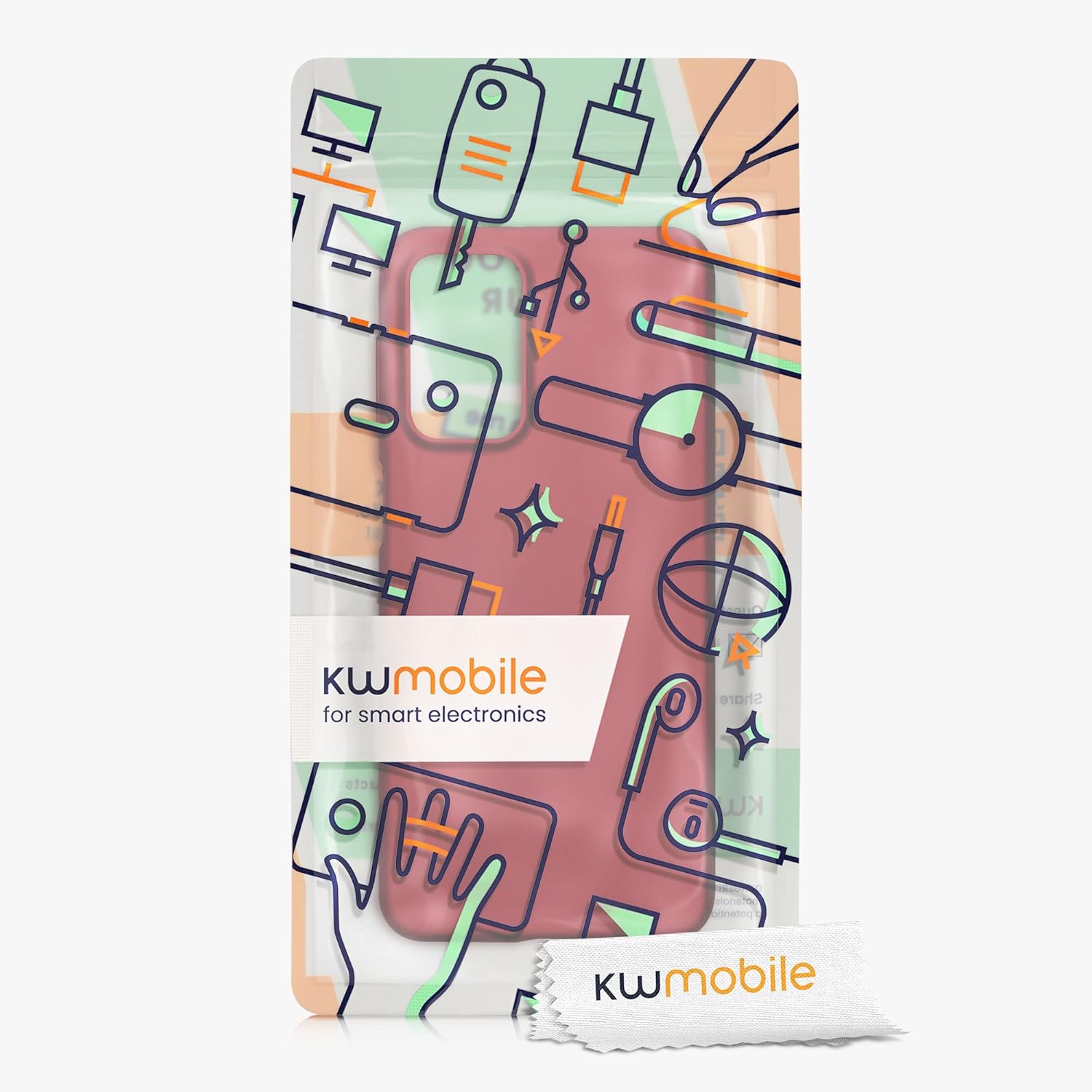 kwmobile Funda compatible con Samsung Galaxy A23 4G  5G – Funda de silicona TPU metálica suave y delgada – Rojo oscuro metálico