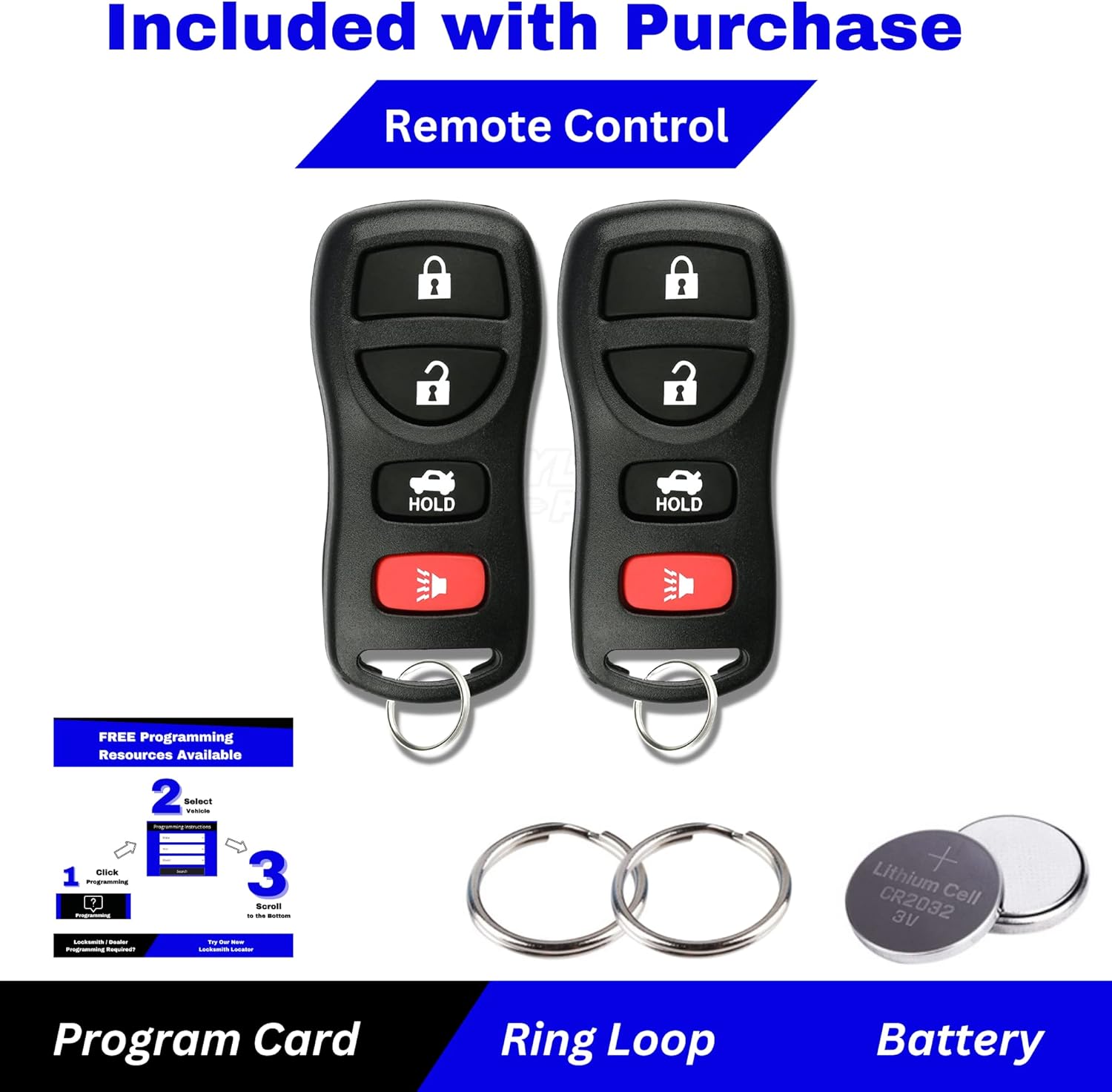 Llavero remoto de entrada sin llave de repuesto de 4 botones, compatible con Nissan Murano Maxima Armada Altima 350Z Sentra Quest, Infiniti EX35