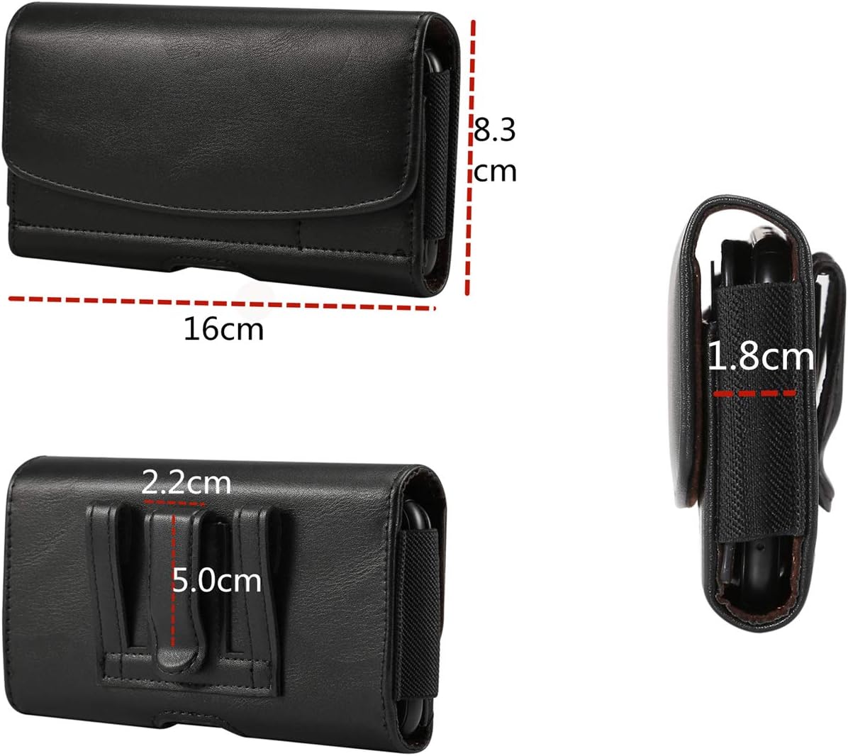 Funda horizontal para teléfono celular con clip para cinturón para Samsung Galaxy S22 PlusS20 FE S23 PlusS23 FEA52 A53 A33 A32 A52s iPhone 14 Pro