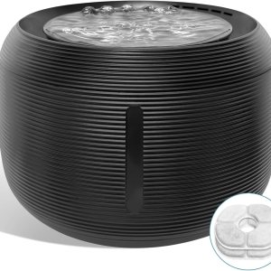 Fuente de agua para gatos, fuente de agua silenciosa de 84 fl oz2.5 L para gatos y perros, cuenco dispensador de agua para perros con bomba Fuente de agua para gatos, fuente de agua silenciosa de 84 fl oz2.5 L para gatos y perros, cuenco dispensador de agua para perros con bomba