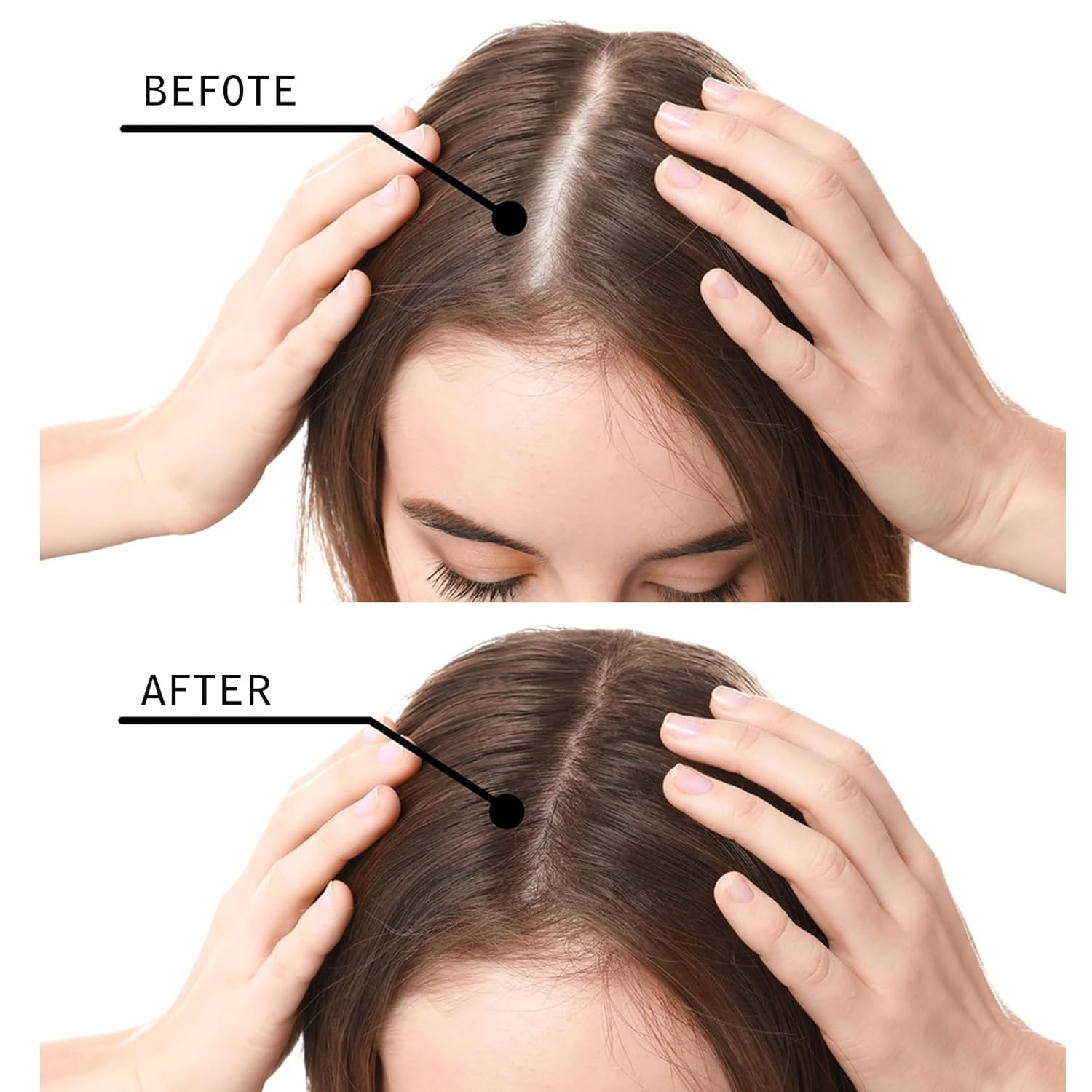 Fibras capilares para adelgazar el cabello para mujeres, color negro, fibras de construcción de cabello de 0.97 oz, oculta instantáneamente la