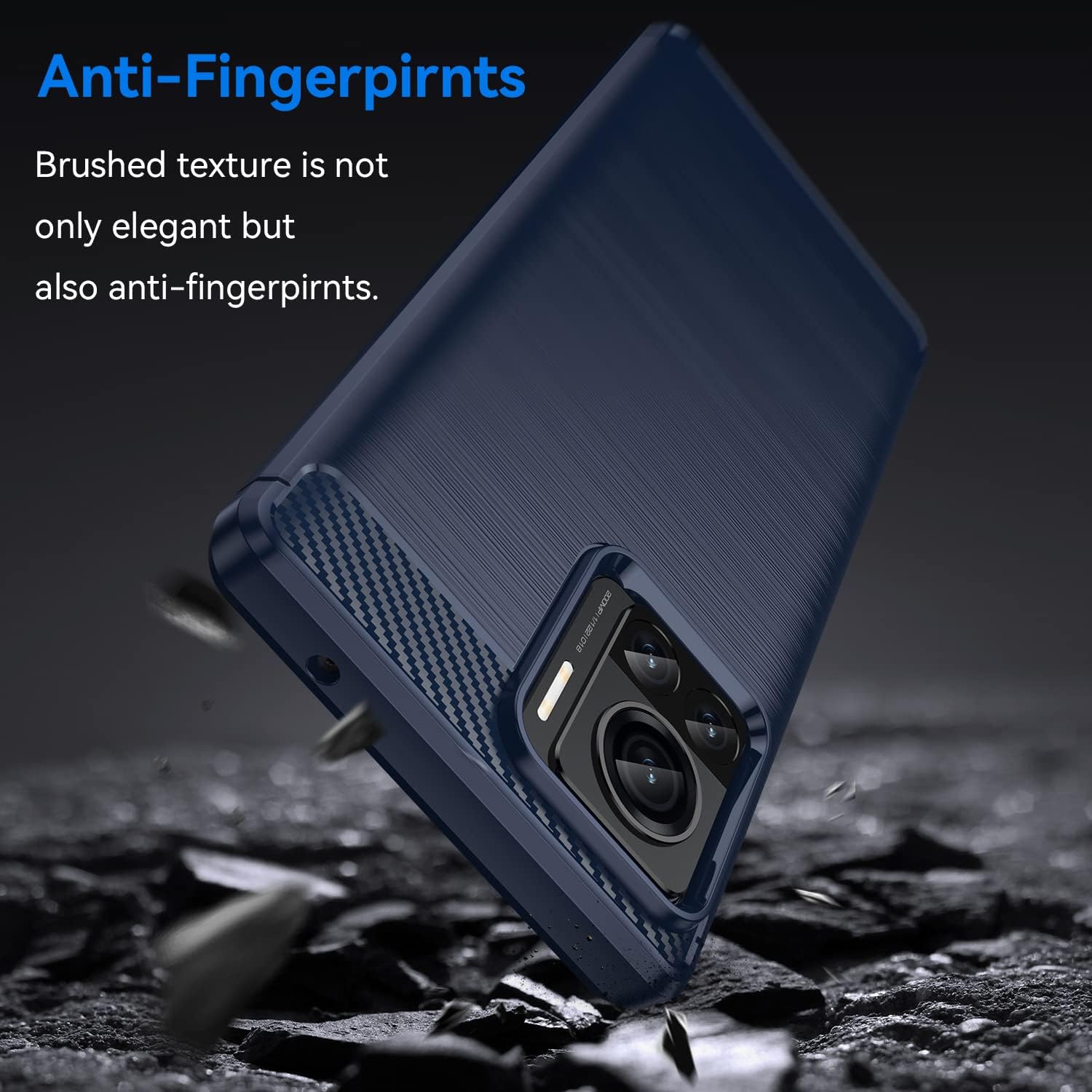 Monwutong Funda delgada para Motorola Edge 30 Ultra, diseño de fibra de carbono suave con grado militar, a prueba de golpes y protección de lente de