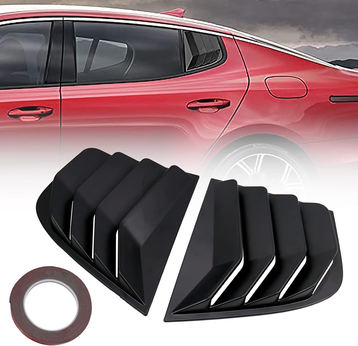 Sporacingrts Cubierta de parasol para ventana lateral, compatible con Kia Stinger 2018, 2019, 2020, 2021, 2022