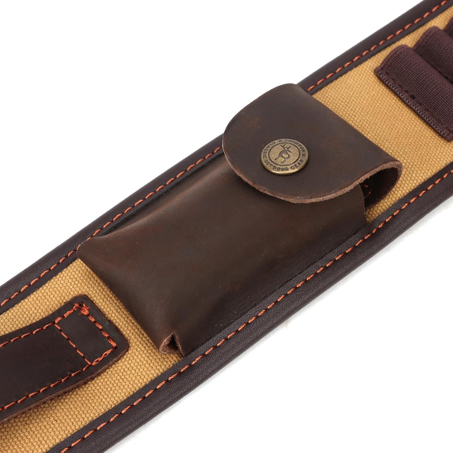 TOURBON Eslinga Bandolier para rifle de caza con giratorios, correa de pistola con soporte de munición para 308 223 243 30-30 30.06 45-70 270 357