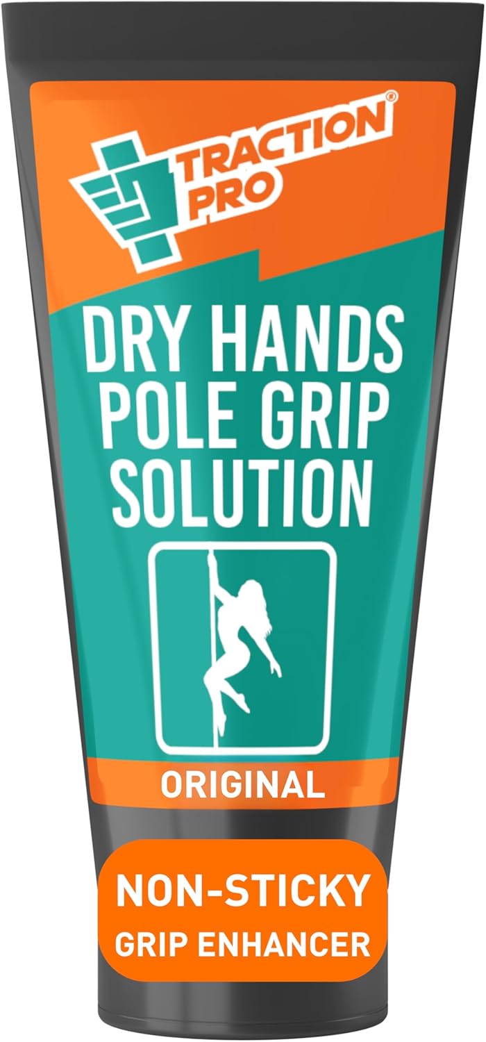 TRACTION PRO Dry Hands Pole Grip for Pole Dancing 2fl.oz – Transparent Pole Dance Grip Enhancer – Mess Free Dry Grip for Hands – Pole Grip Dry
